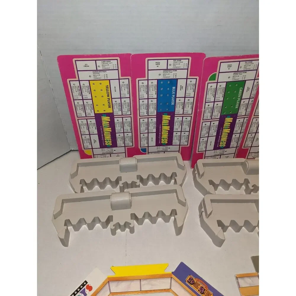 Vintage 1989 Electronic Mall Madness Board Game Replacement Pieces Parts